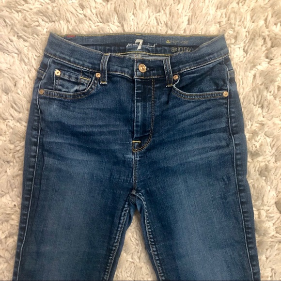 7 For All Mankind Skinny High Waisted Denim - Picture 2 of 4